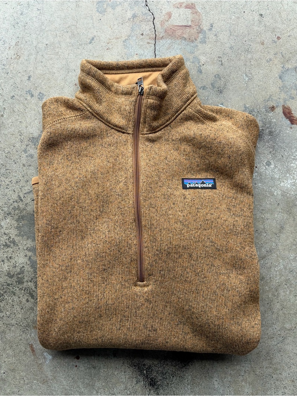 Patagonia brown Better Swrater fleece quarter zip